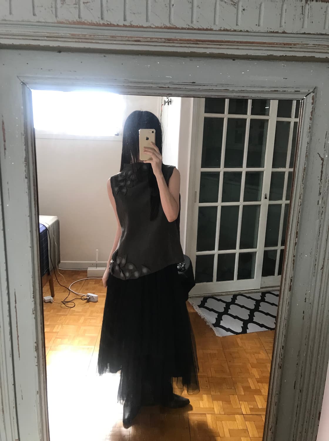 vintage wool pattern sleeveless 상품이미지5