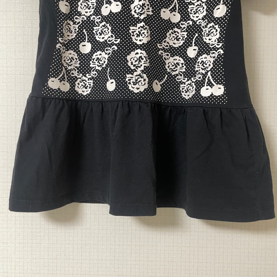 빈티지 퍼프소매 뷔스티에 레이스 플레어 반팔 티셔츠 갸루 너드 y2k 상품이미지4