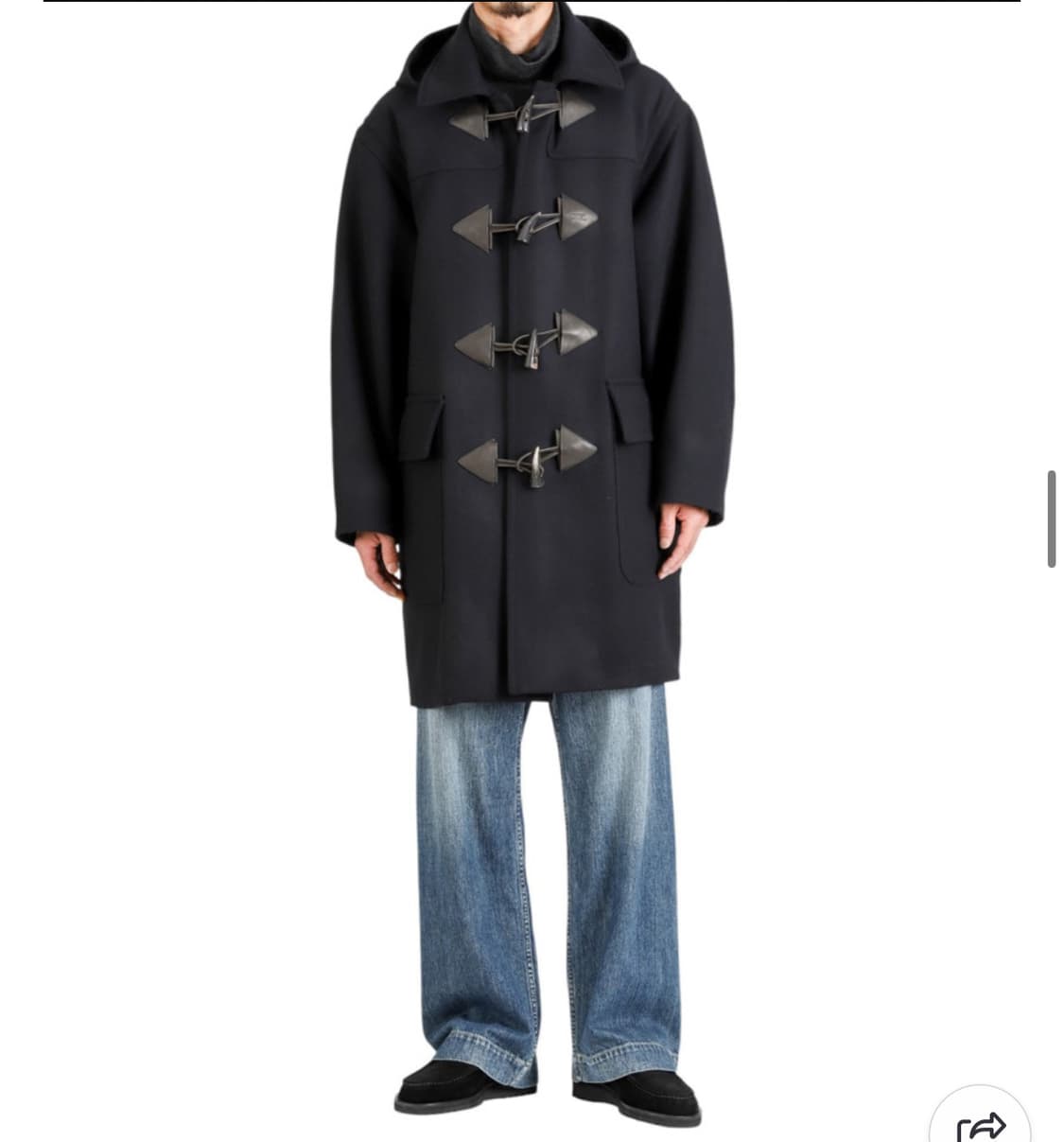 나이스네스 R.WETTON 호스 라이딩 멜튼 더플코트 상품이미지1