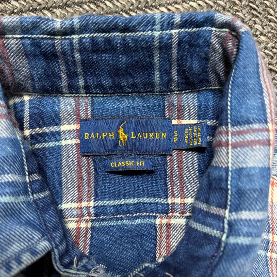 폴로 빈티지 체크 셔츠(S) 상품이미지5