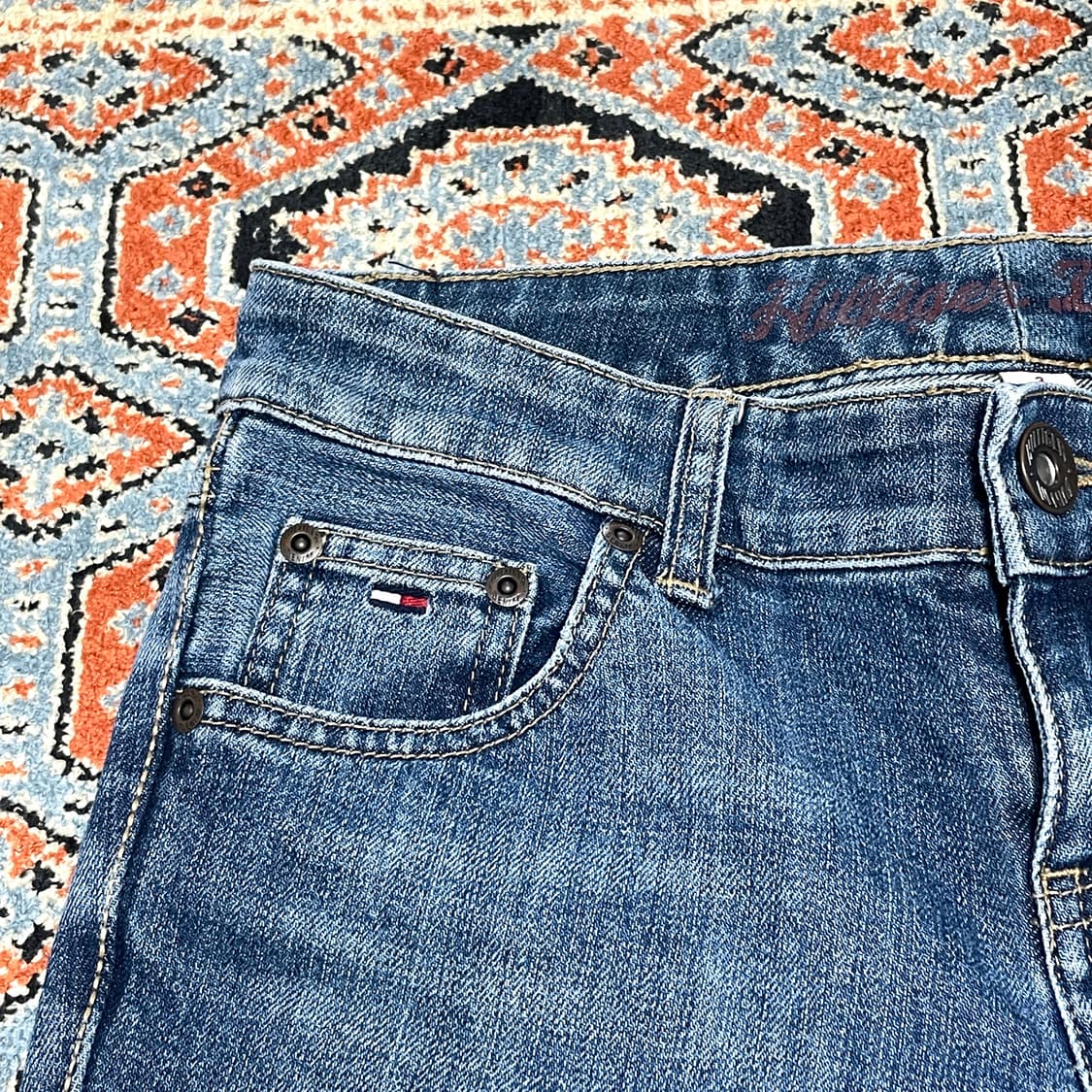 타미힐피거데님 중청 골반 데님팬츠 여성M 상품이미지3