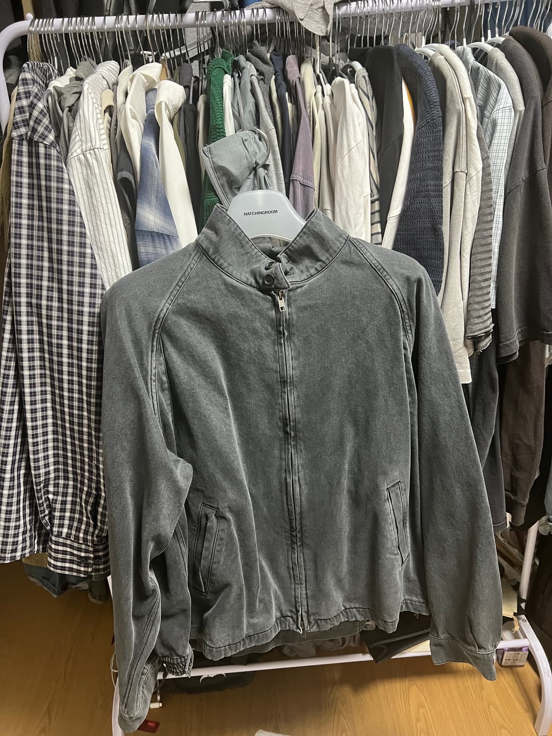 해칭룸 해링턴 데님자켓 4 사이즈 상품이미지1