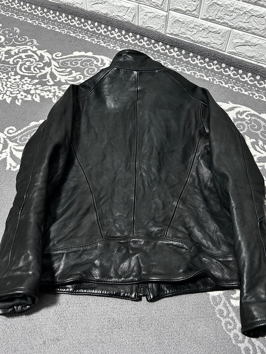 Civilized 스티어하이드 하이넥 레더 자켓 상품이미지7