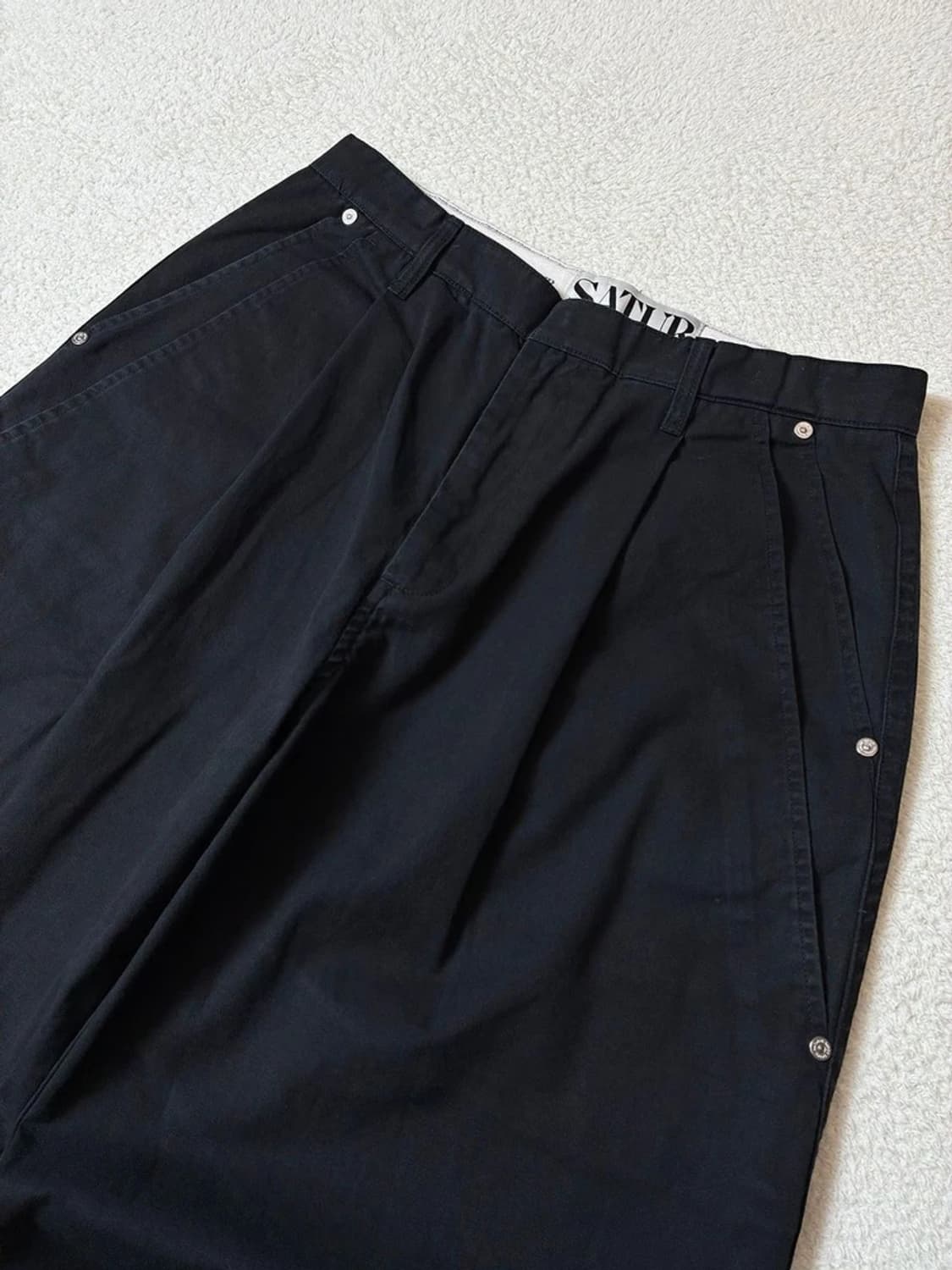 세터 SATUR 투턱 클래식 와이드 친노 팬츠 PN7243 상품이미지2