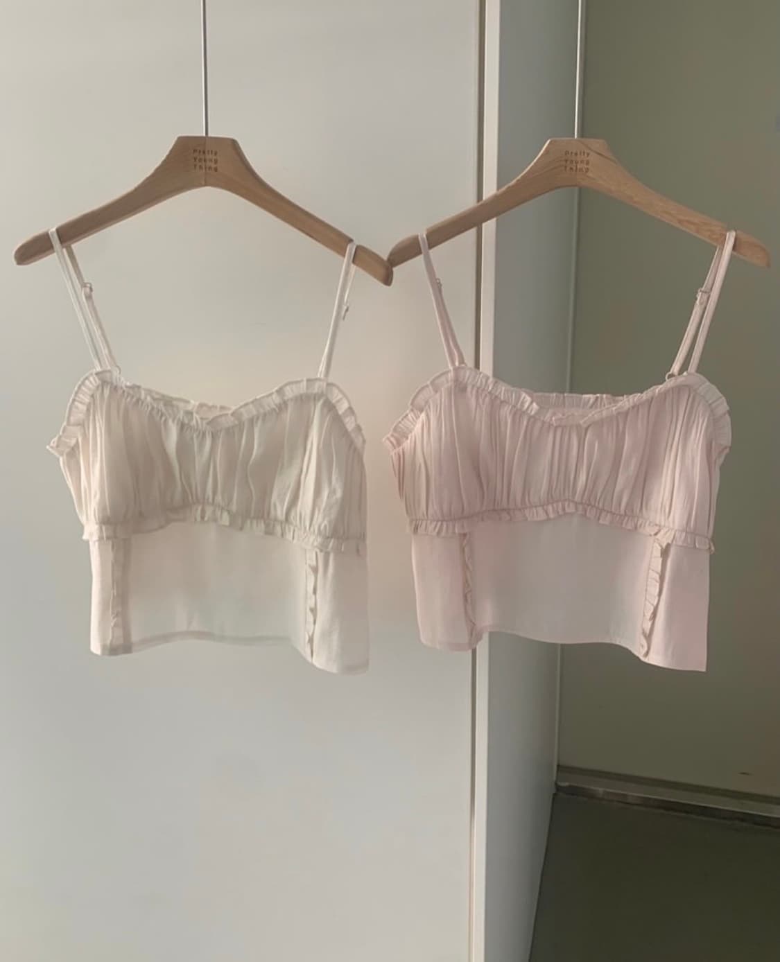 (새상품)🎀pyt 프리티영띵 마론 프릴 러블리 뷔스티에 상품이미지5