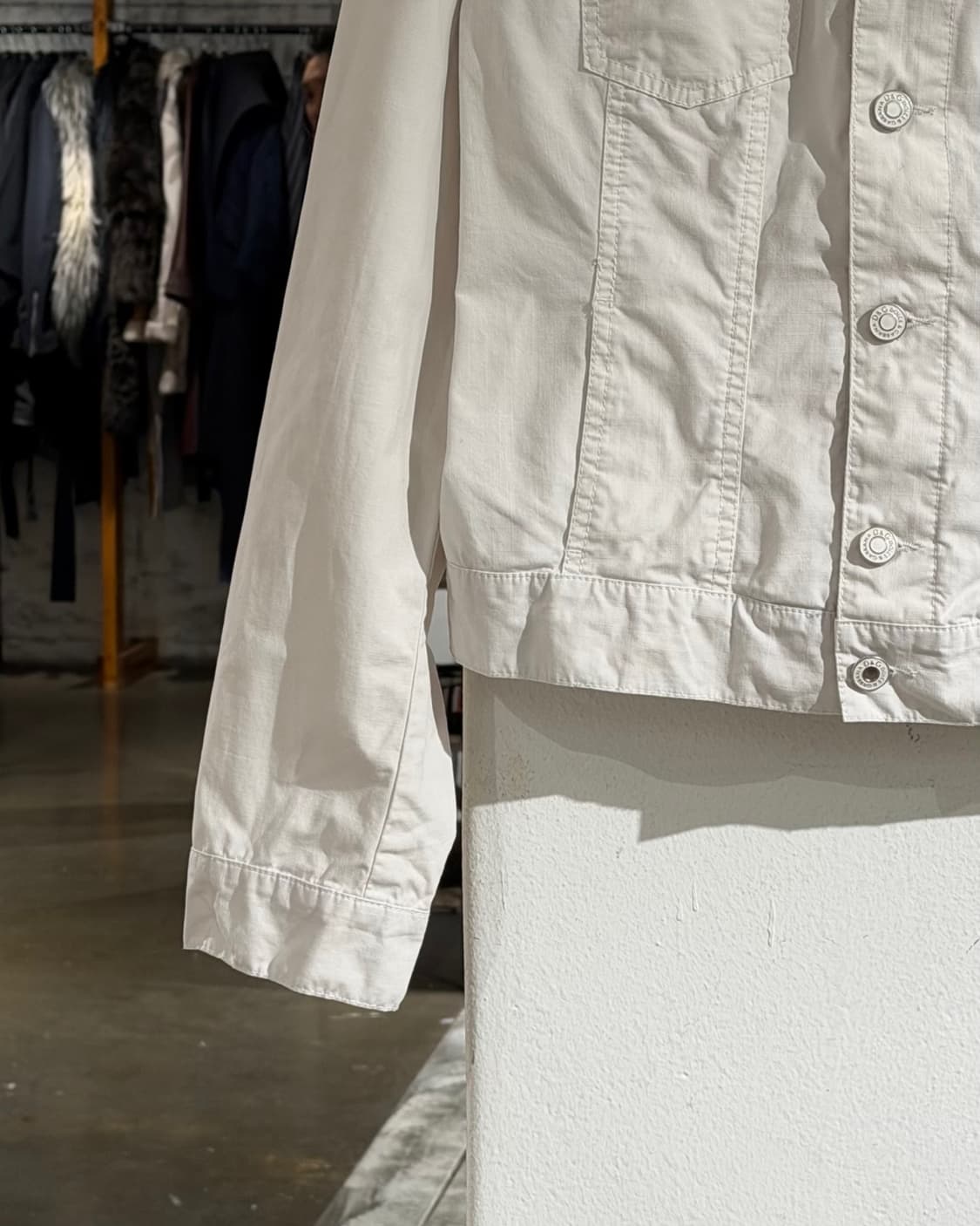 돌체앤가바나 화이트 로고 포플린 자켓 상품이미지5