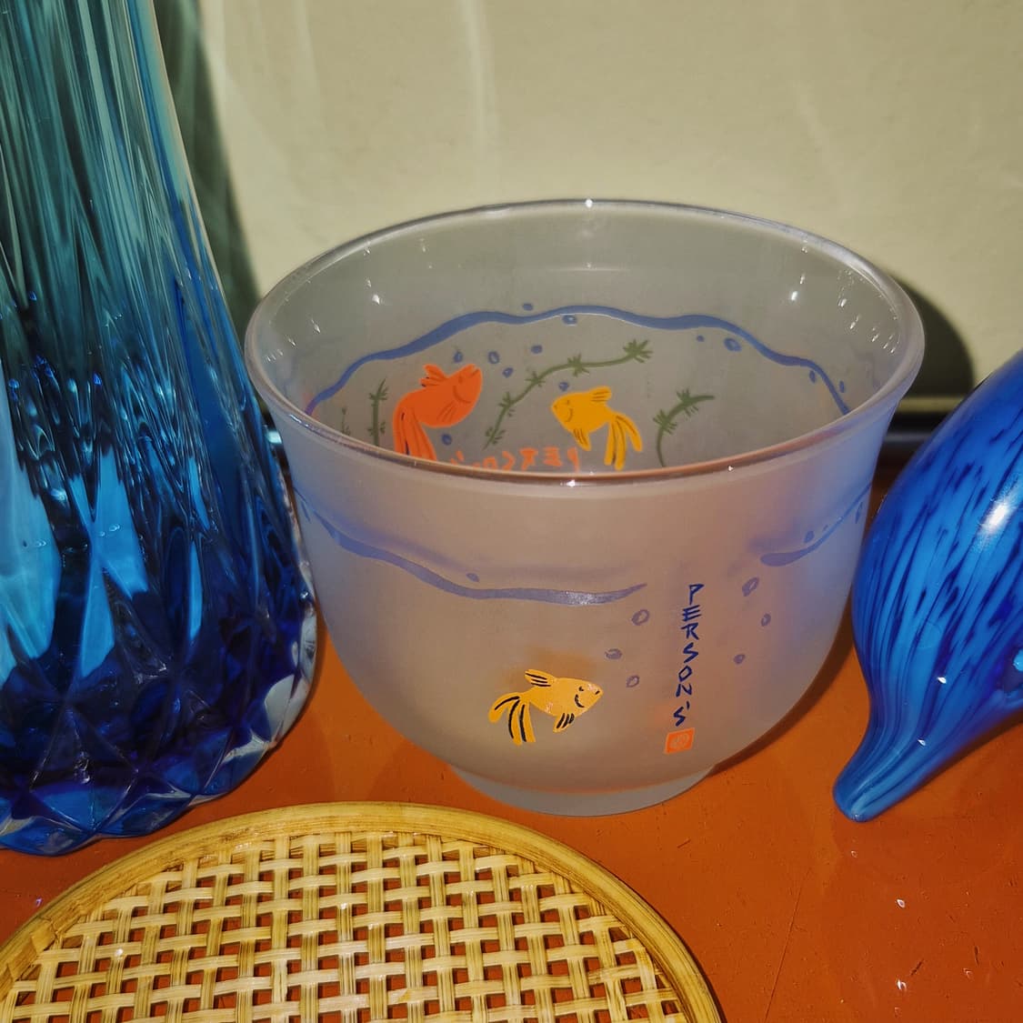 90s 파슨스 수초 금붕어 불투명 냉차 세트 1p 상품이미지7