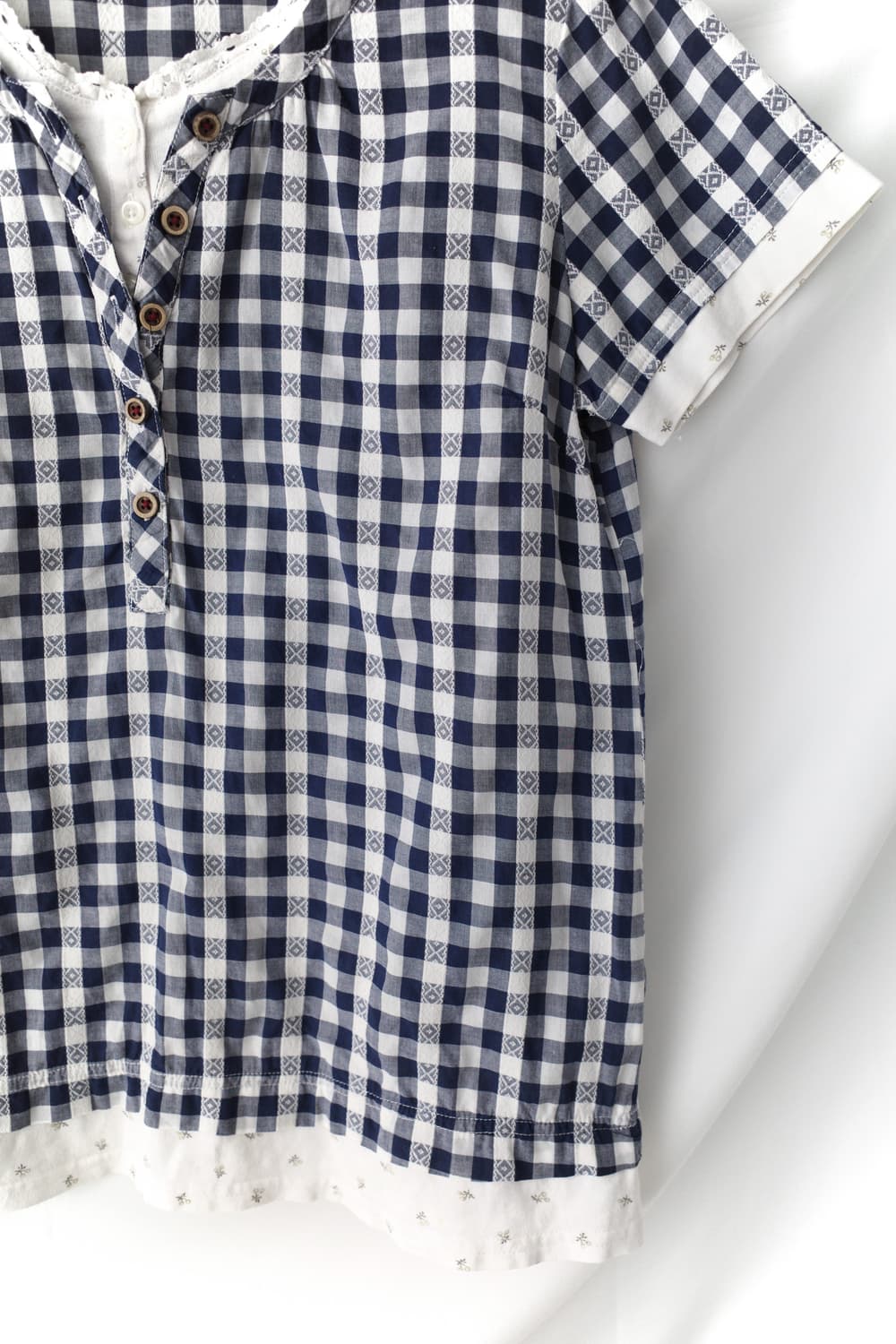 check layered half T 상품이미지4