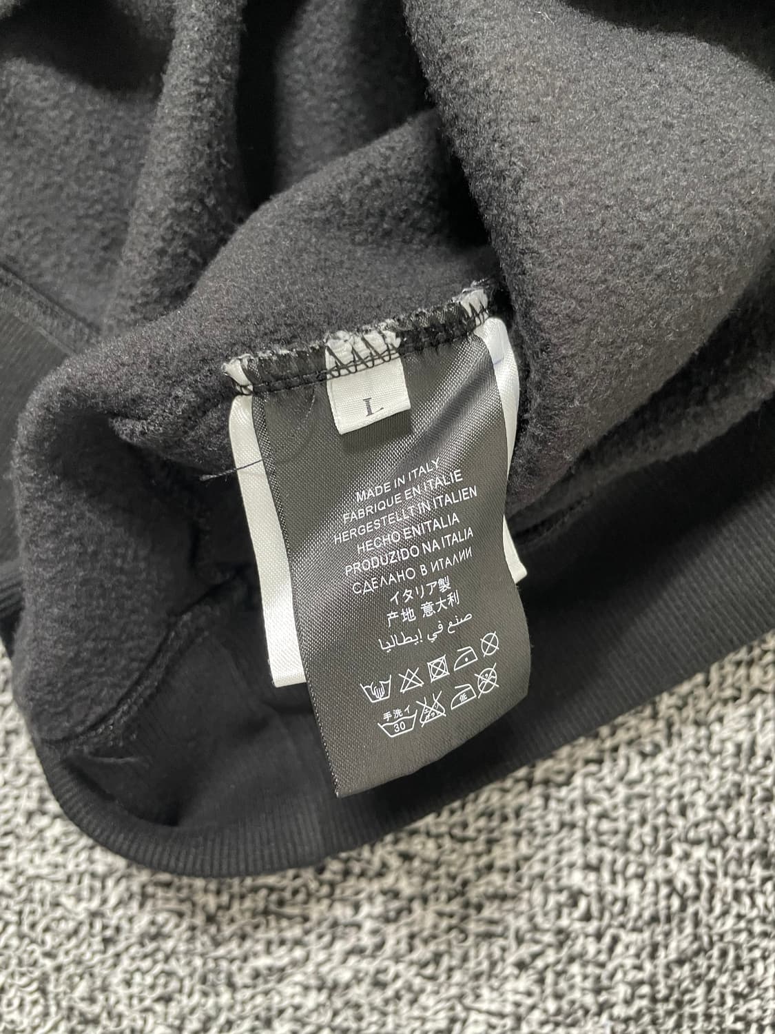 빈티지9. 피어오브갓 피오갓 빅 G 로고 크루넥 맨투맨 스웻셔츠 블랙 상품이미지5