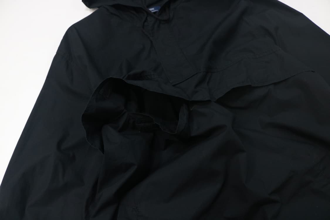 어반리서치 ITEMS 블랙 코튼 아노락 후드 자켓 상품이미지6