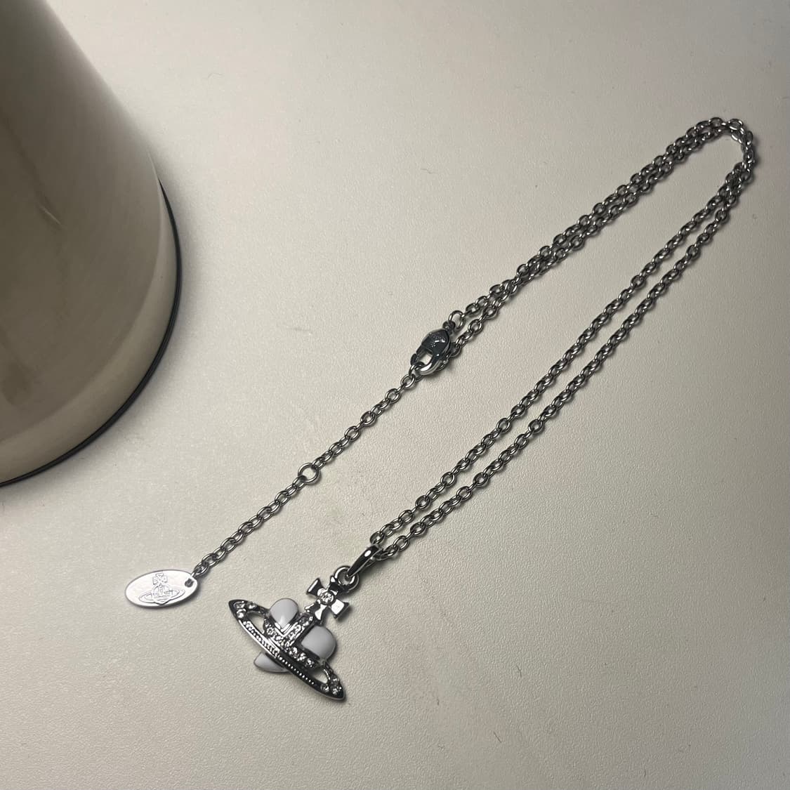 비비안웨스트우드 디아망떼 화이트 목걸이 상품이미지6