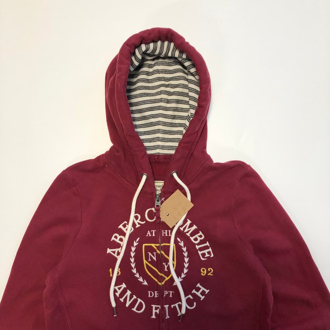 아베크롬비 버건디 후드집업 상품이미지3