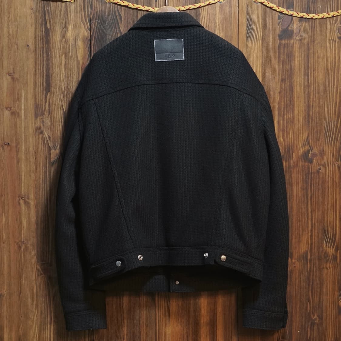 이로 스웨터 텍스처 트러커 자켓 상품이미지3