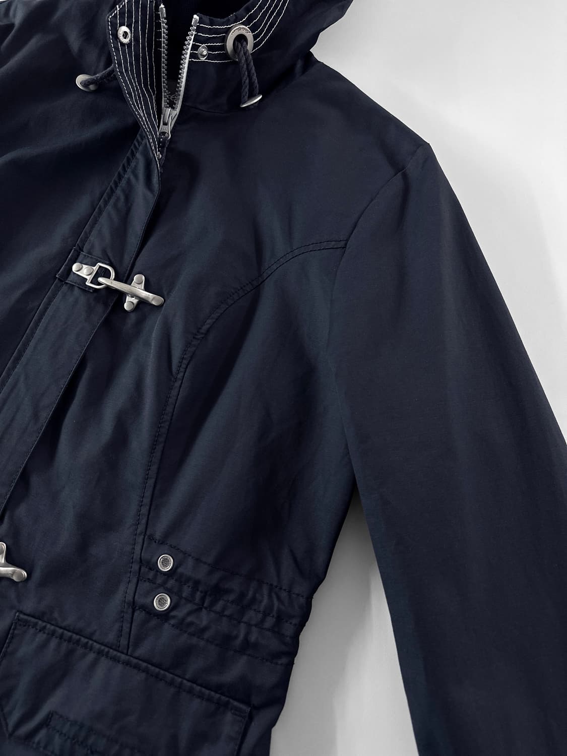 00s 빈티지 에디바우어 네이비 후드 파이어맨 토글 자켓 상품이미지5