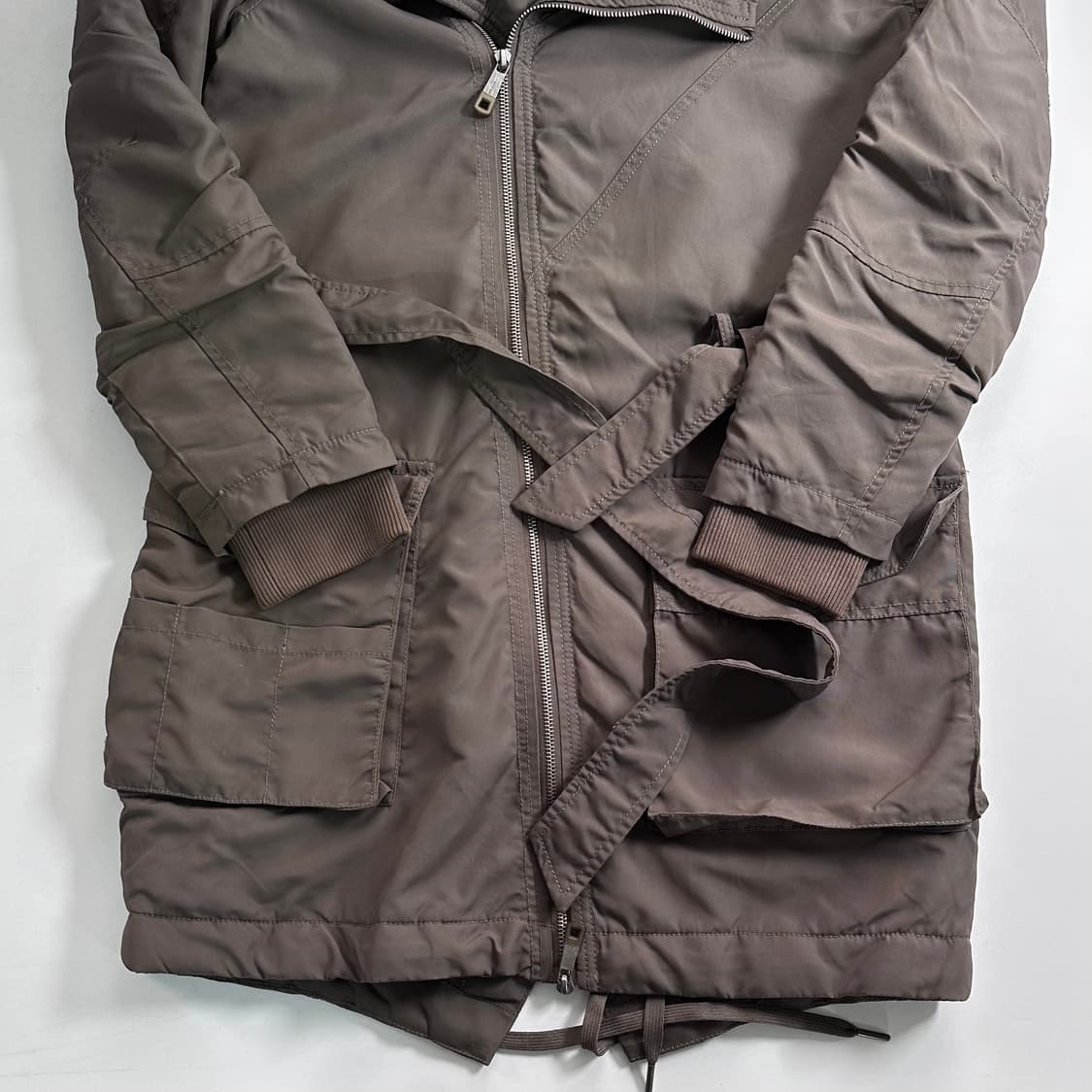 디젤 벨티드 후드 야상 파카  상품이미지5