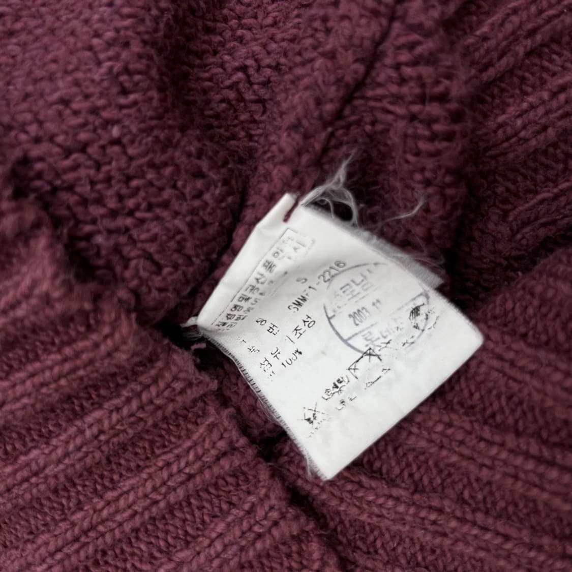 폴로 랄프로렌 블루포니 딥핑크 브이 니트 S 상품이미지5