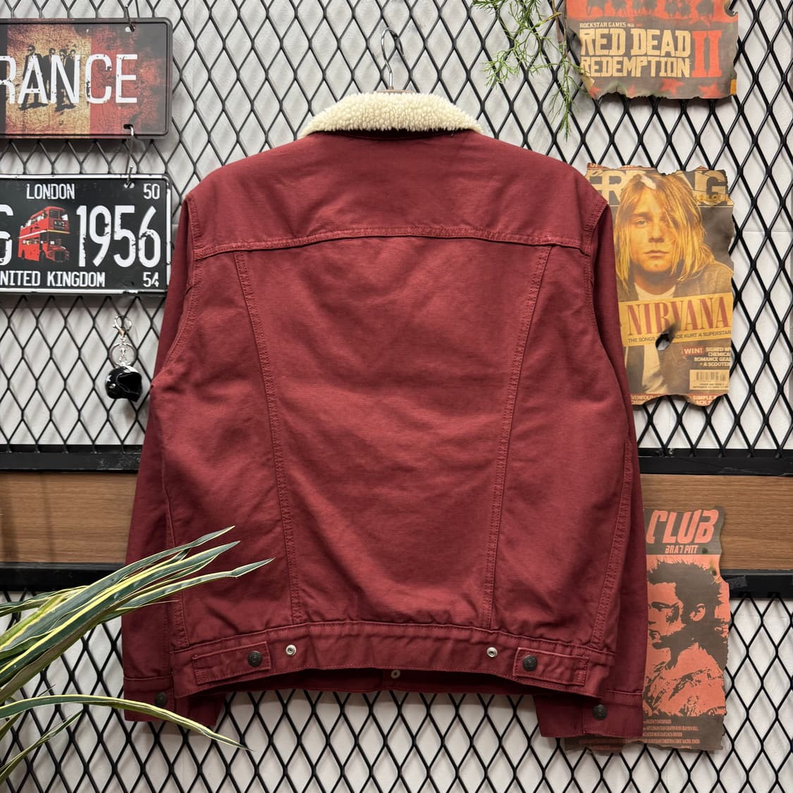 리바이스 타입 3 쉐르파 트러커 자켓 레드 상품이미지2