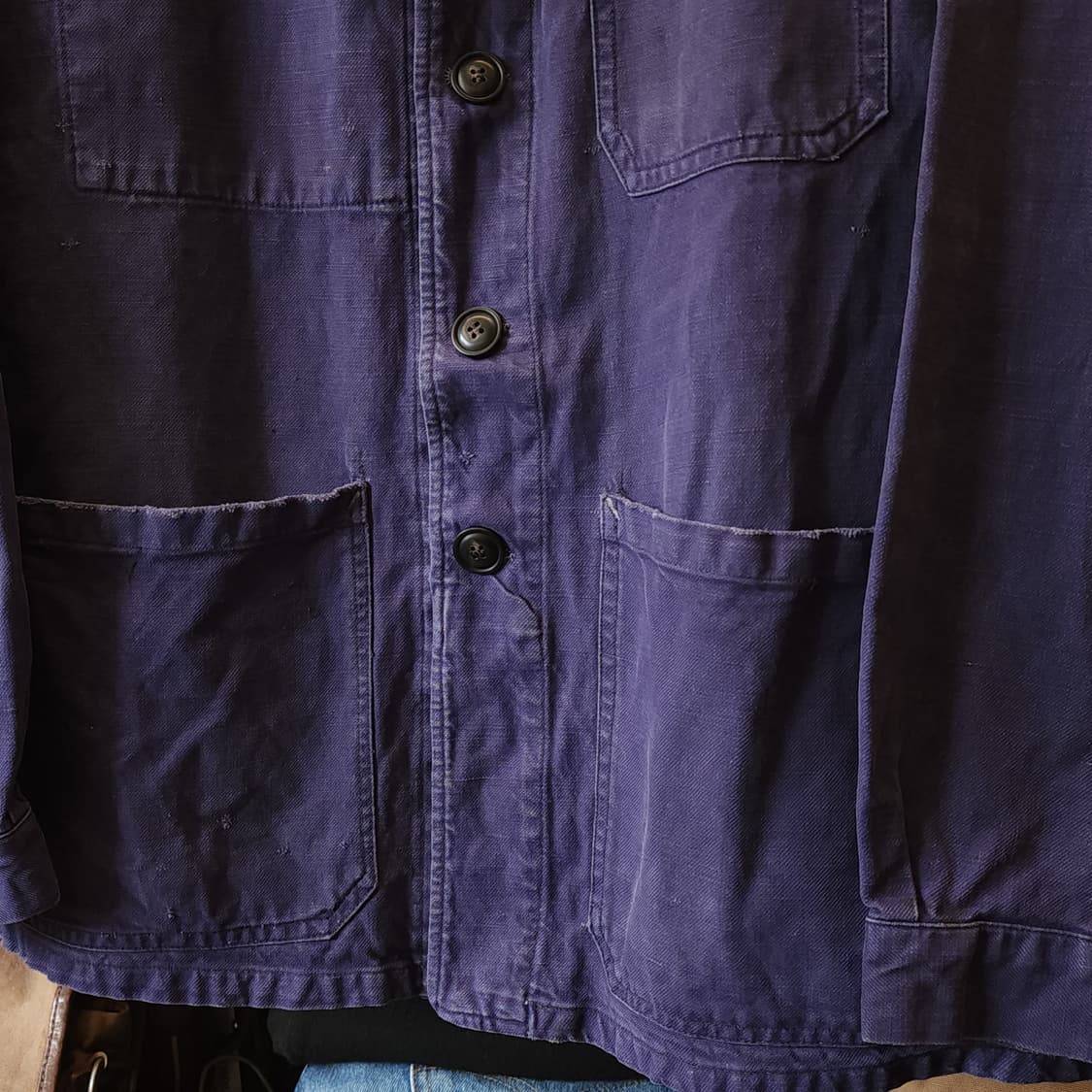 60s 프렌치 워크자켓 프렌치자켓 바이올렛 블루 s 상품이미지6