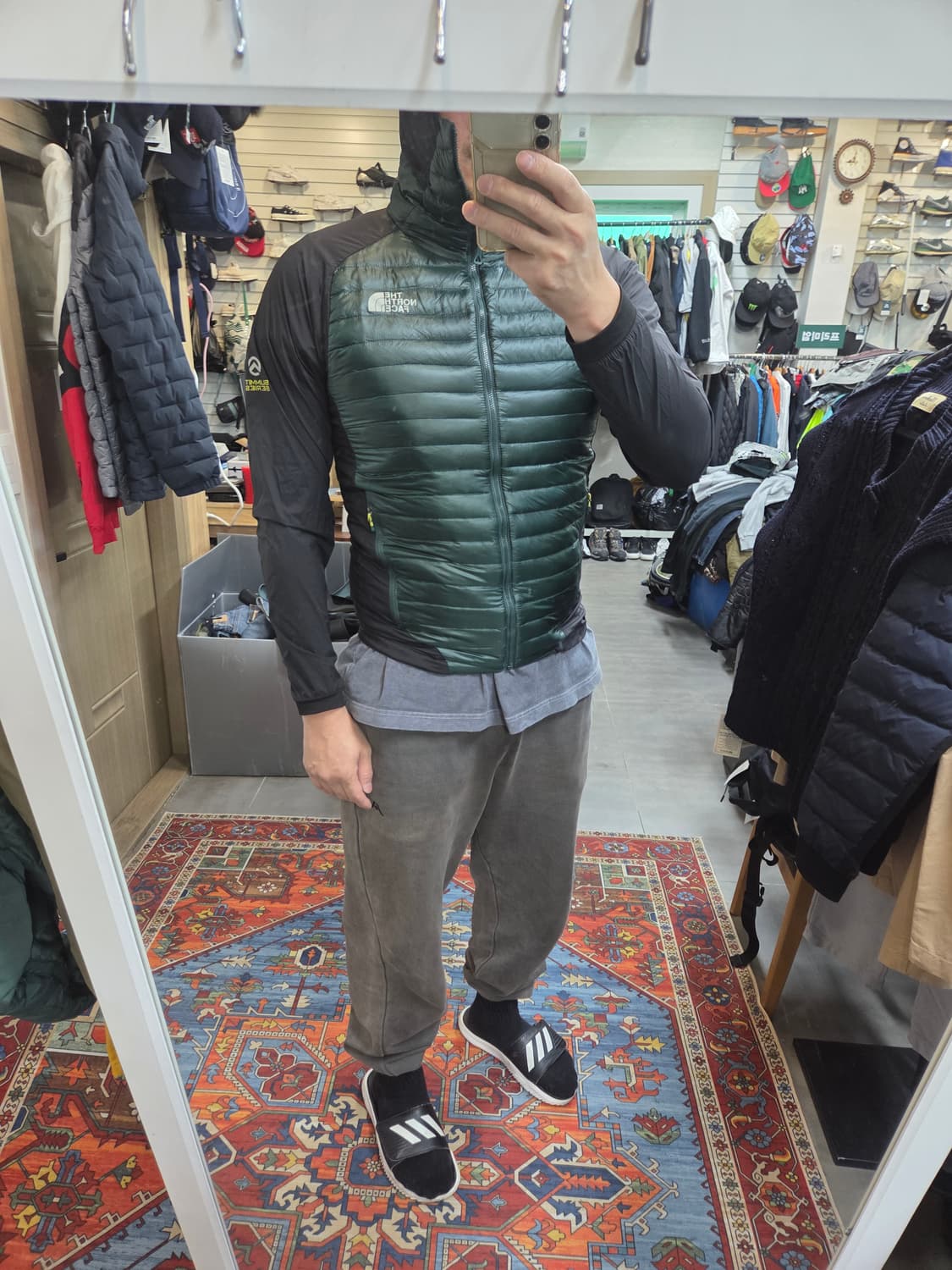 노스페이스 써밋시리즈 퍼텍스 800 우븐 구스다운 경량패딩 m 상품이미지9