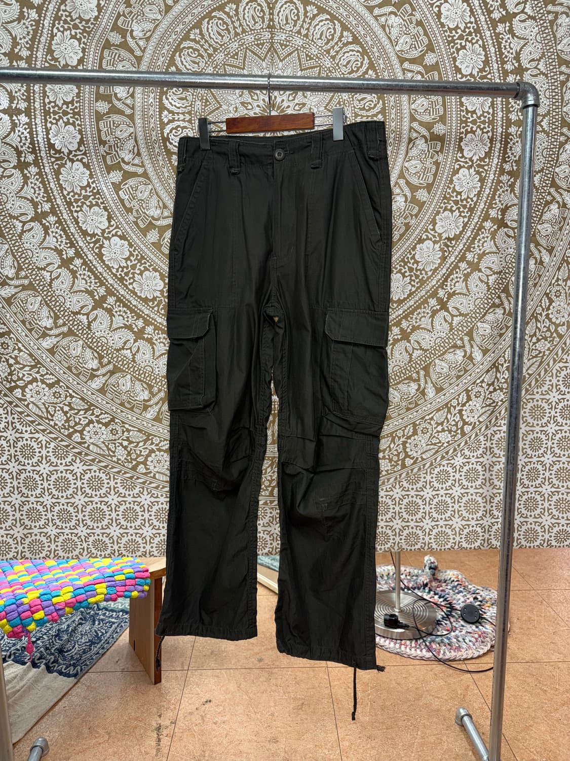 빈티지 카키 카고팬츠  상품이미지3