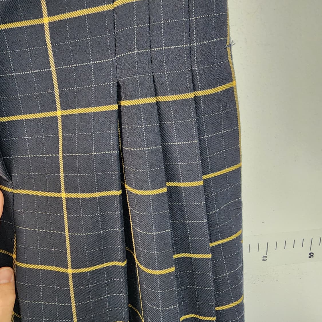 빔바이룰라 블랙/골드 체크무늬 바지 상품이미지4