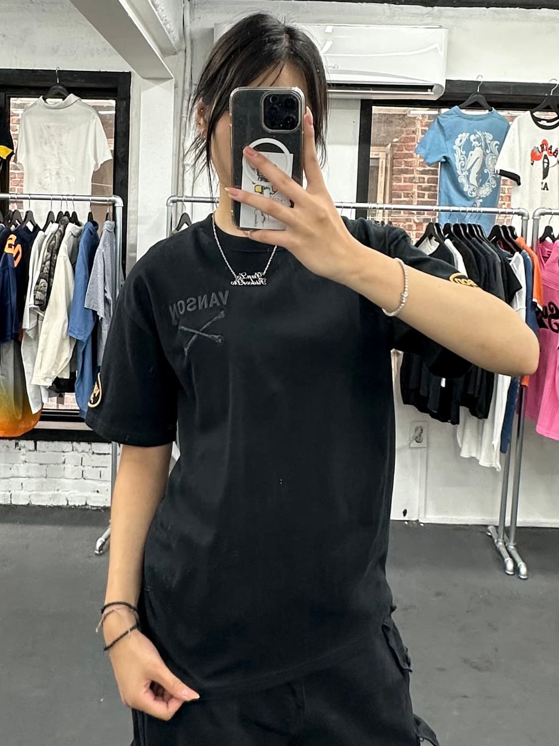 밴슨 레더 본 레오파드 티셔츠 상품이미지2