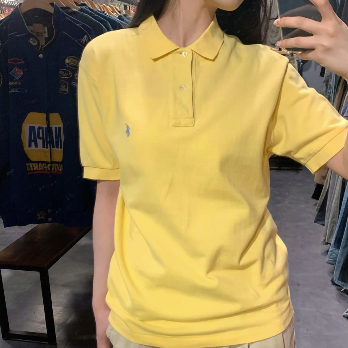 [IM] 폴로 랄프로렌 반팔 피케 셔츠 옐로우 상품이미지4