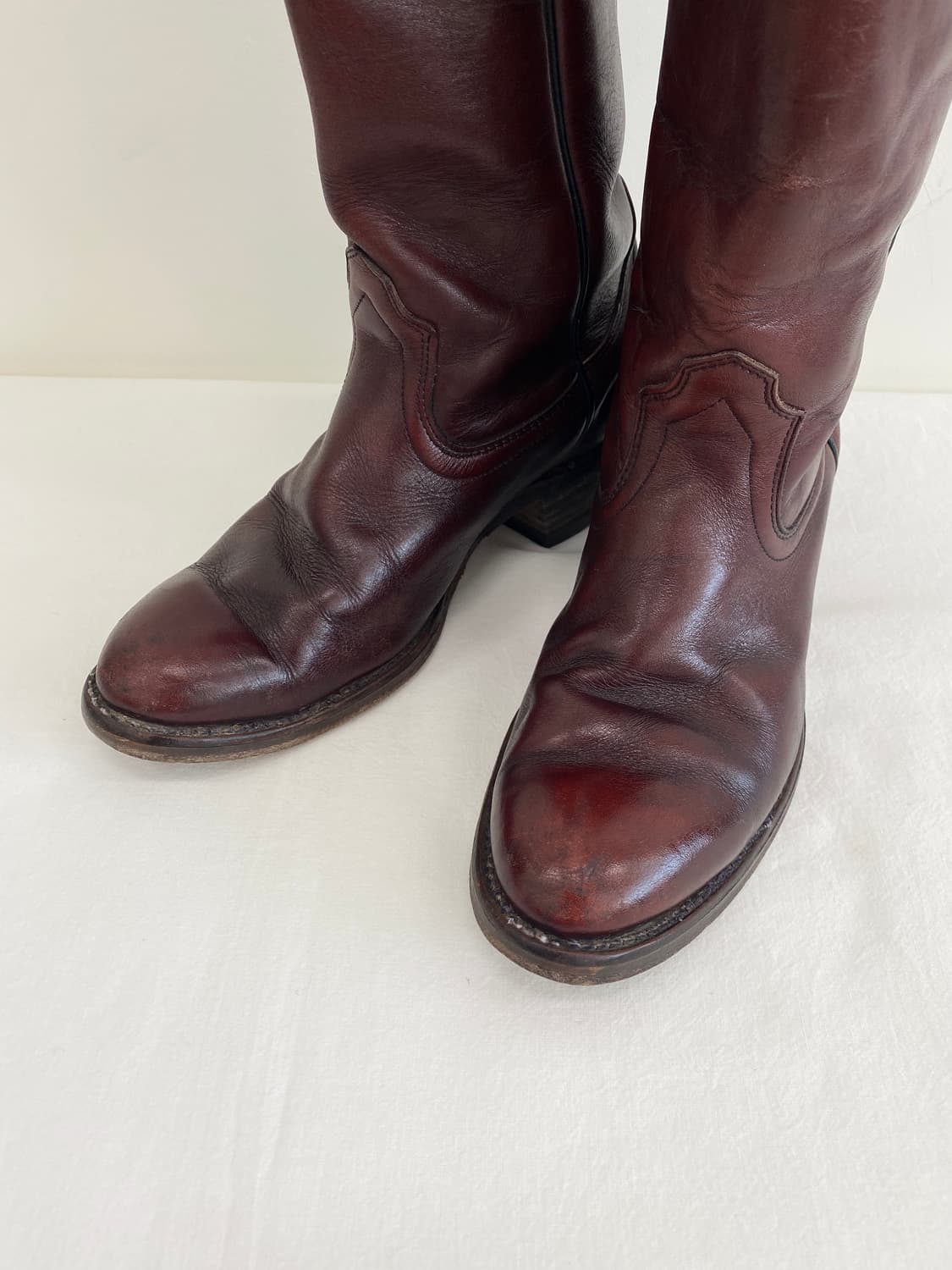 70‘s 에디바우어 레더 풀온 부츠 상품이미지5