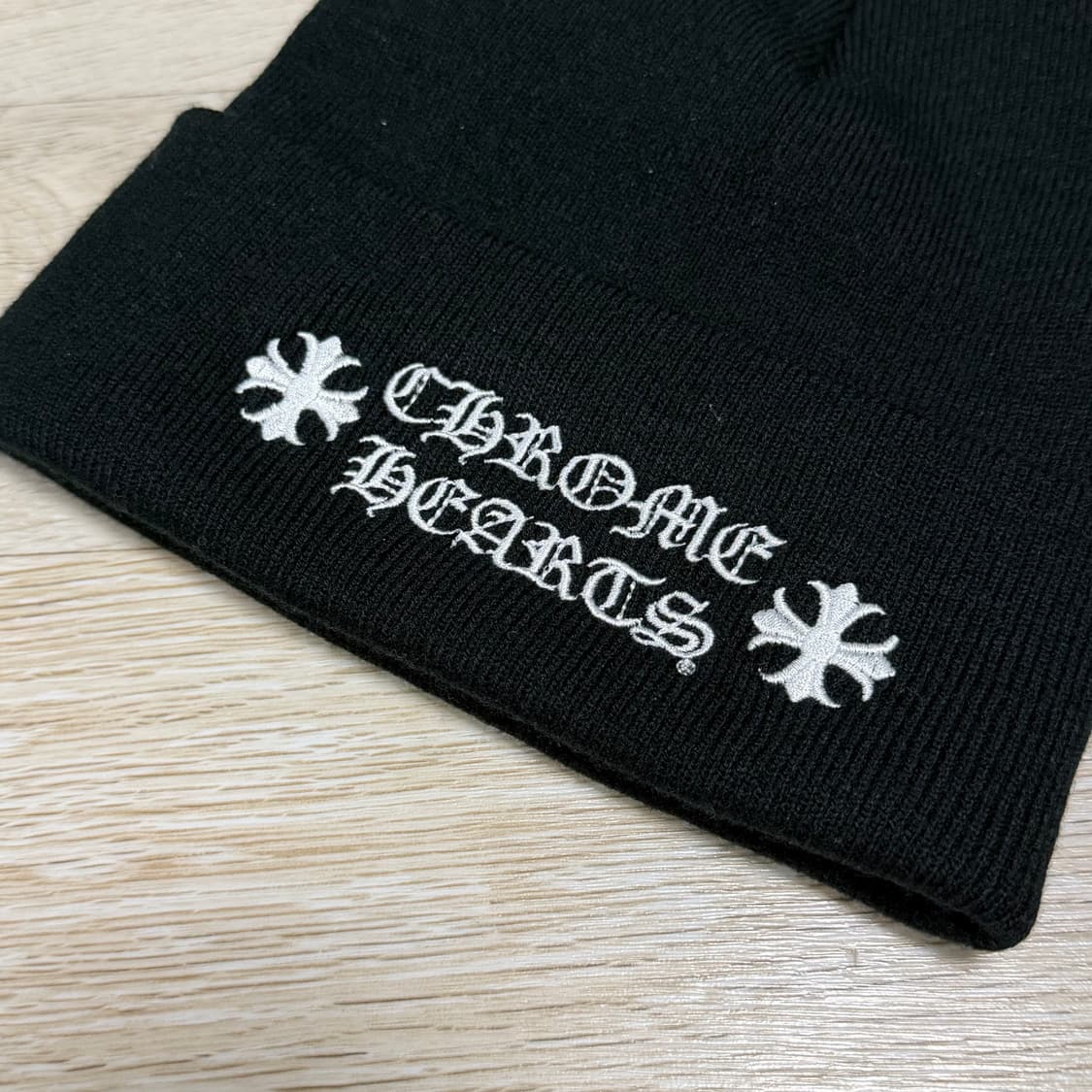 [S+급/OS] 크롬하츠 로고 비니 블랙 상품이미지2