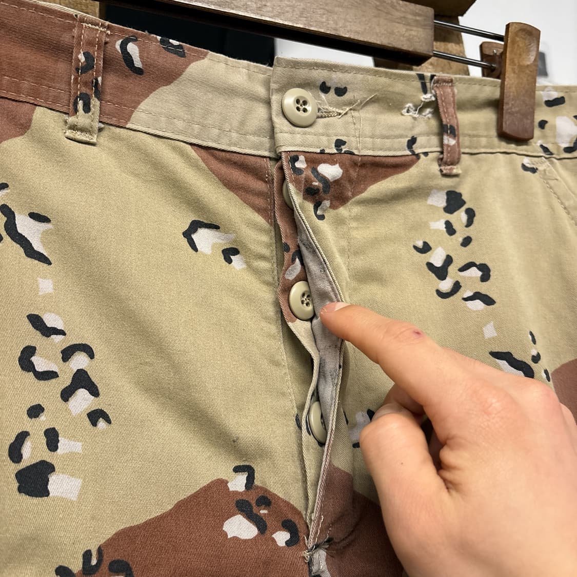 90s 오리지널 밀리터리 미육군 초코칩카모 BDU 카고팬츠 N949 상품이미지6