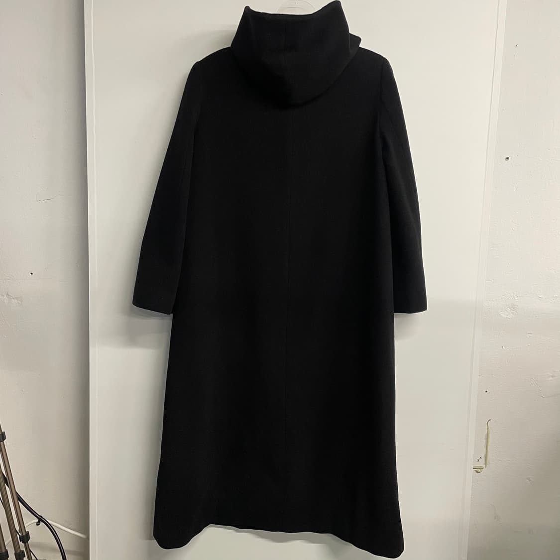 벨 후드 롱 코트 상품이미지8