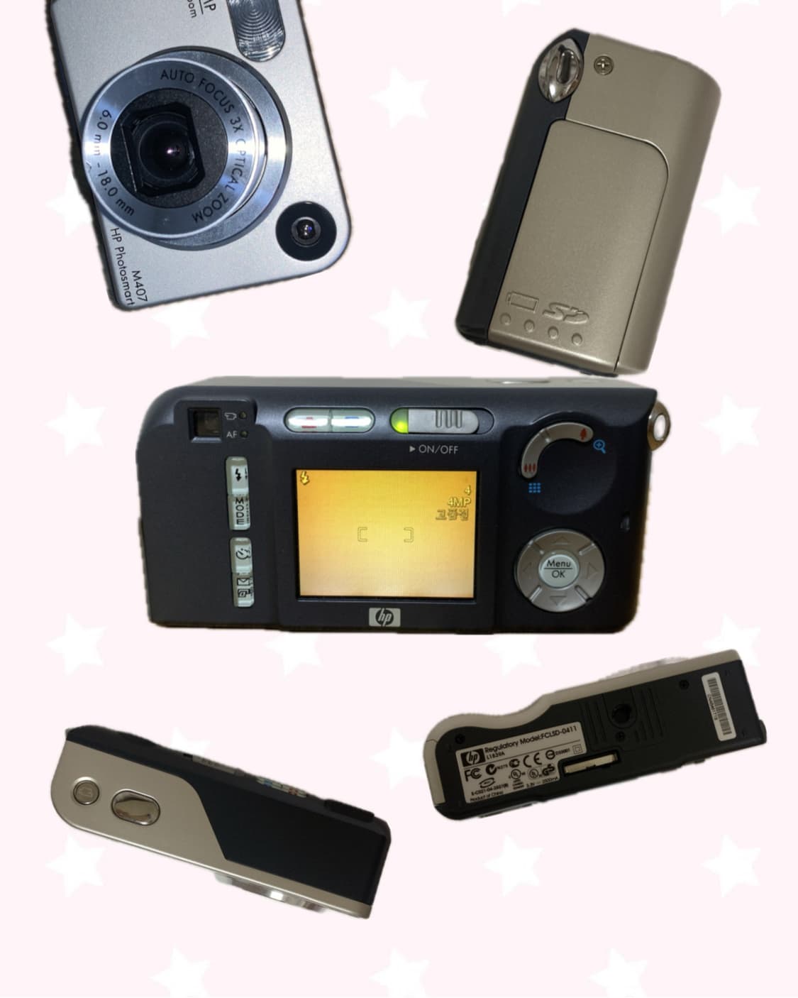 작례 ㅇ 뽀용 포토스마트 포스 m407 디지털카메라 디카 빈티지 상품이미지4