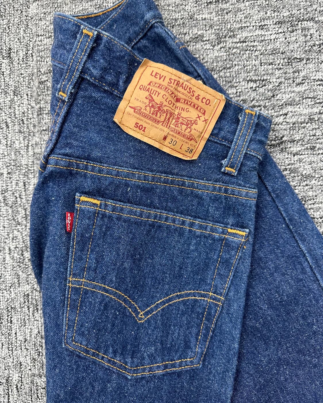 (허단36)90'S 리바이스 USA 501 진청-M1477 상품이미지1