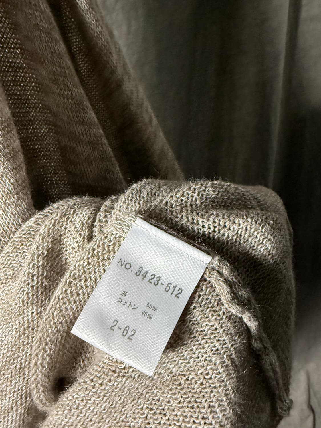 SCHLÜSSEL Linen Blend Drape Cardigan   상품이미지9