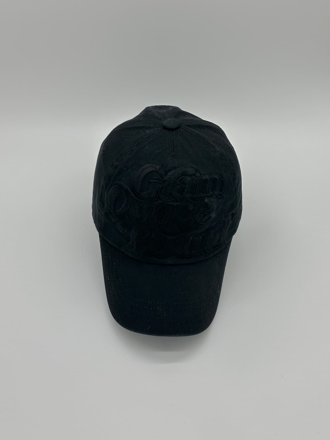 [F] 그램온스파운드 로고 블랙 볼캡 모자 상품이미지1