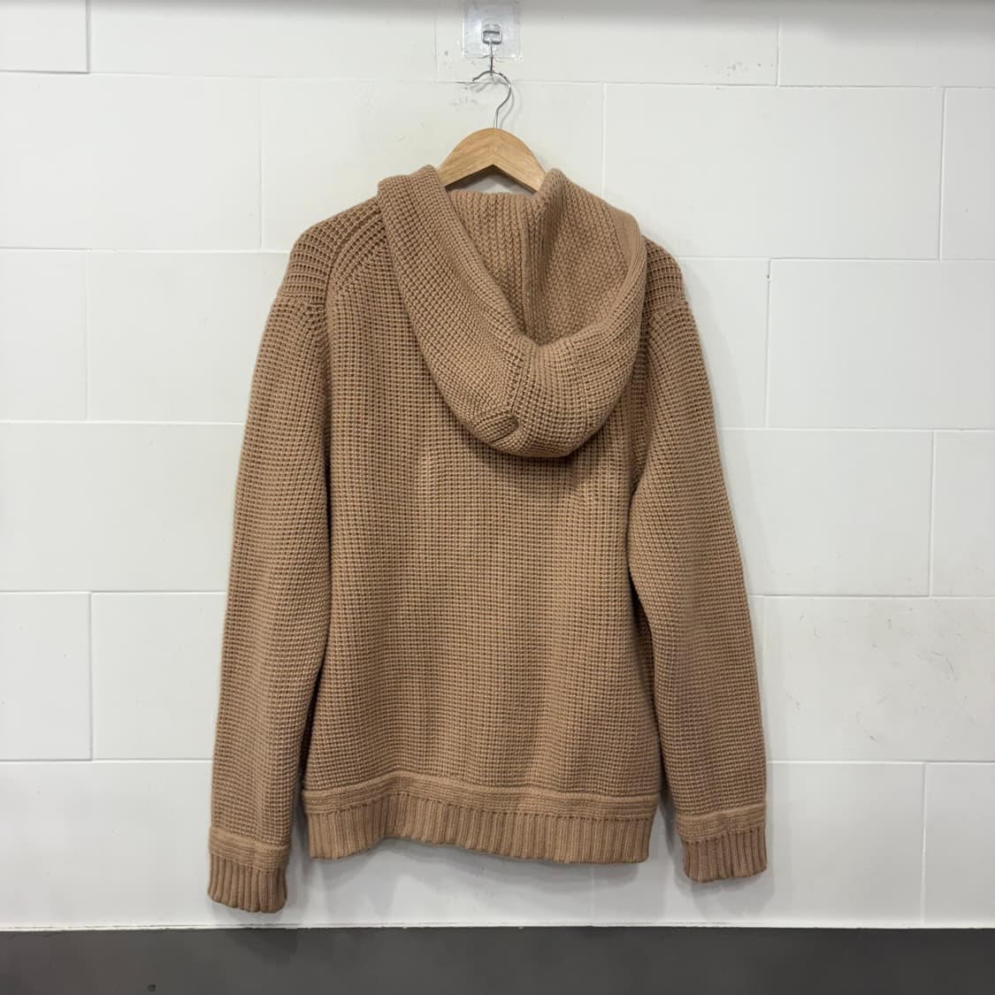 에르메질도제냐 와플 캐시미어 니트 후드집업 상품이미지6