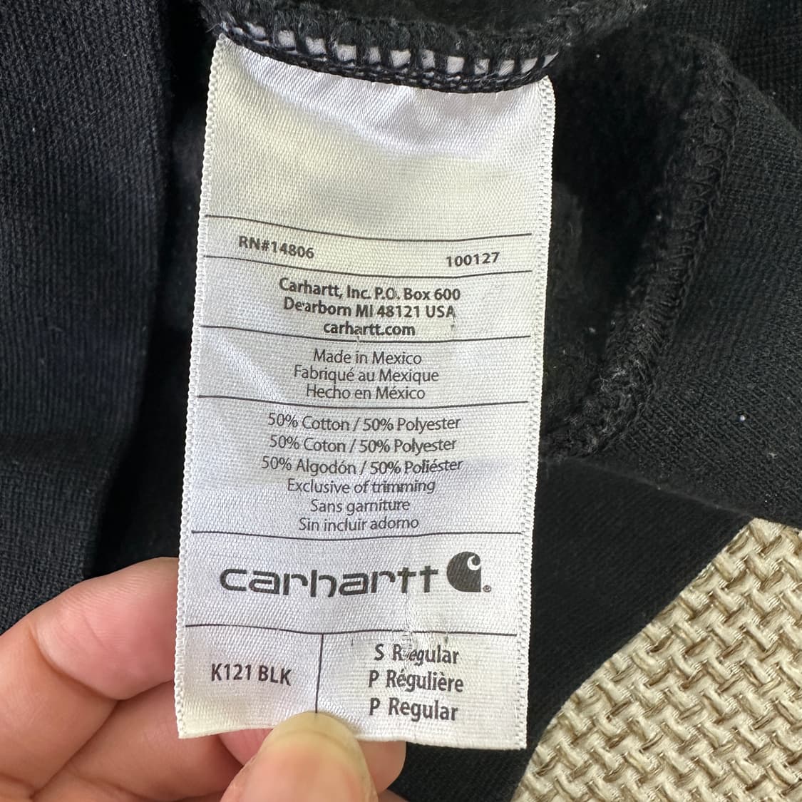 S 칼하트 로고 후드 스웨트셔츠 0401D 상품이미지3
