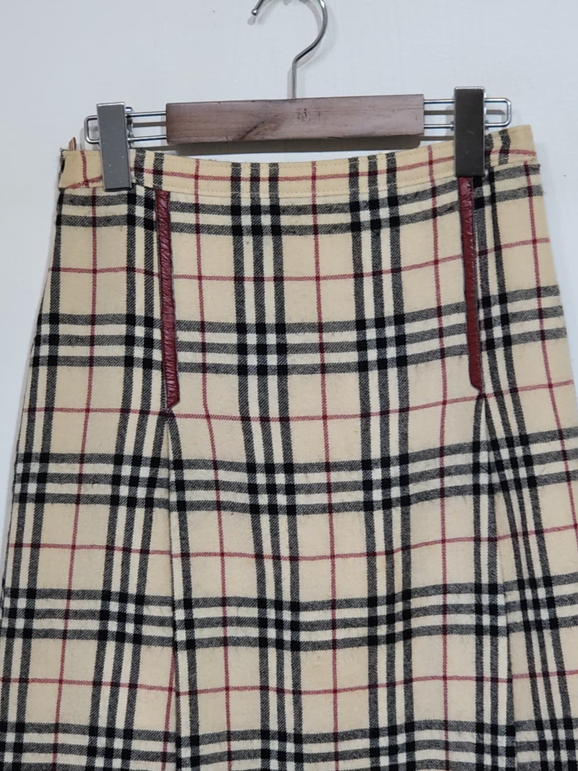 (27) 버버리 울스커트 노바체크 알파카 모직치마  상품이미지2