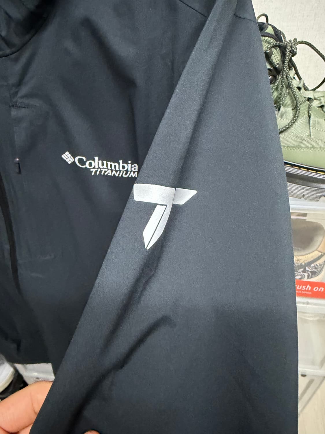 [XL] 컬럼비아 앰플리 바람막이 자켓 블랙 상품이미지3