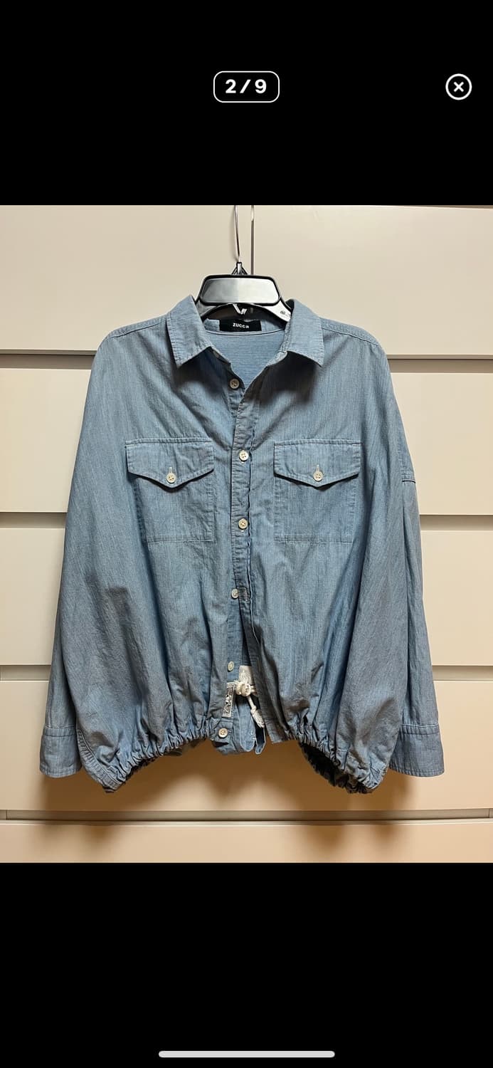 Zucca 데님 스트링 셔츠 상품이미지1