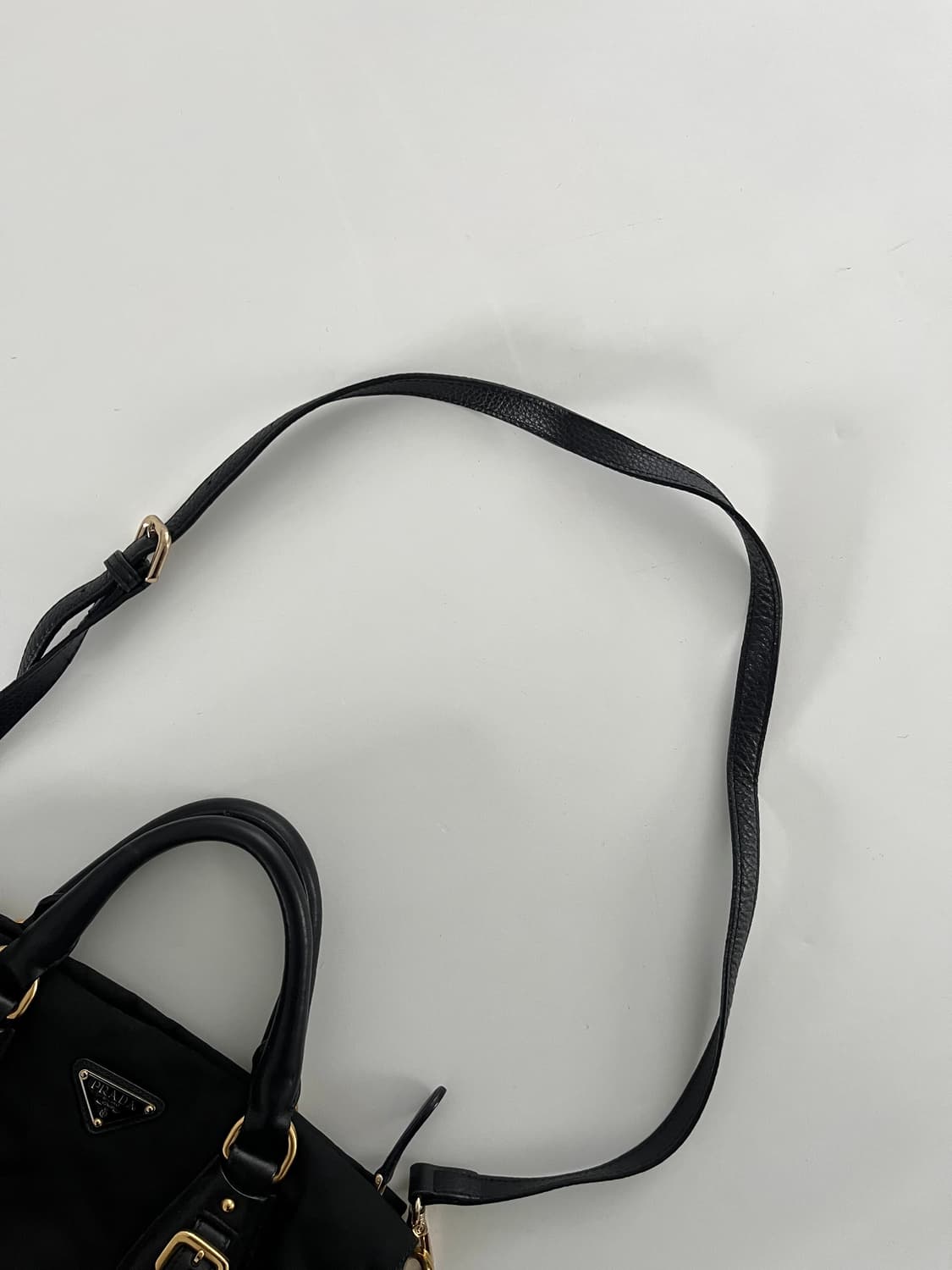 PRADA 프라다 포코노 블랙 레더 2way 백  상품이미지7