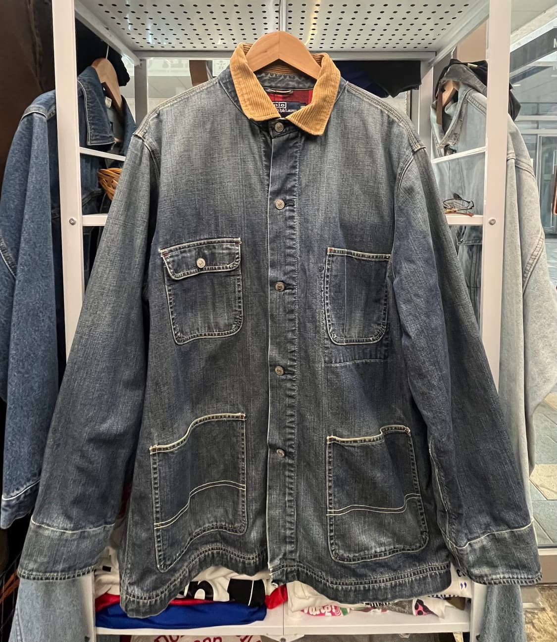 00s 폴로 랄프로렌 데님 초어 워크 자켓 상품이미지1
