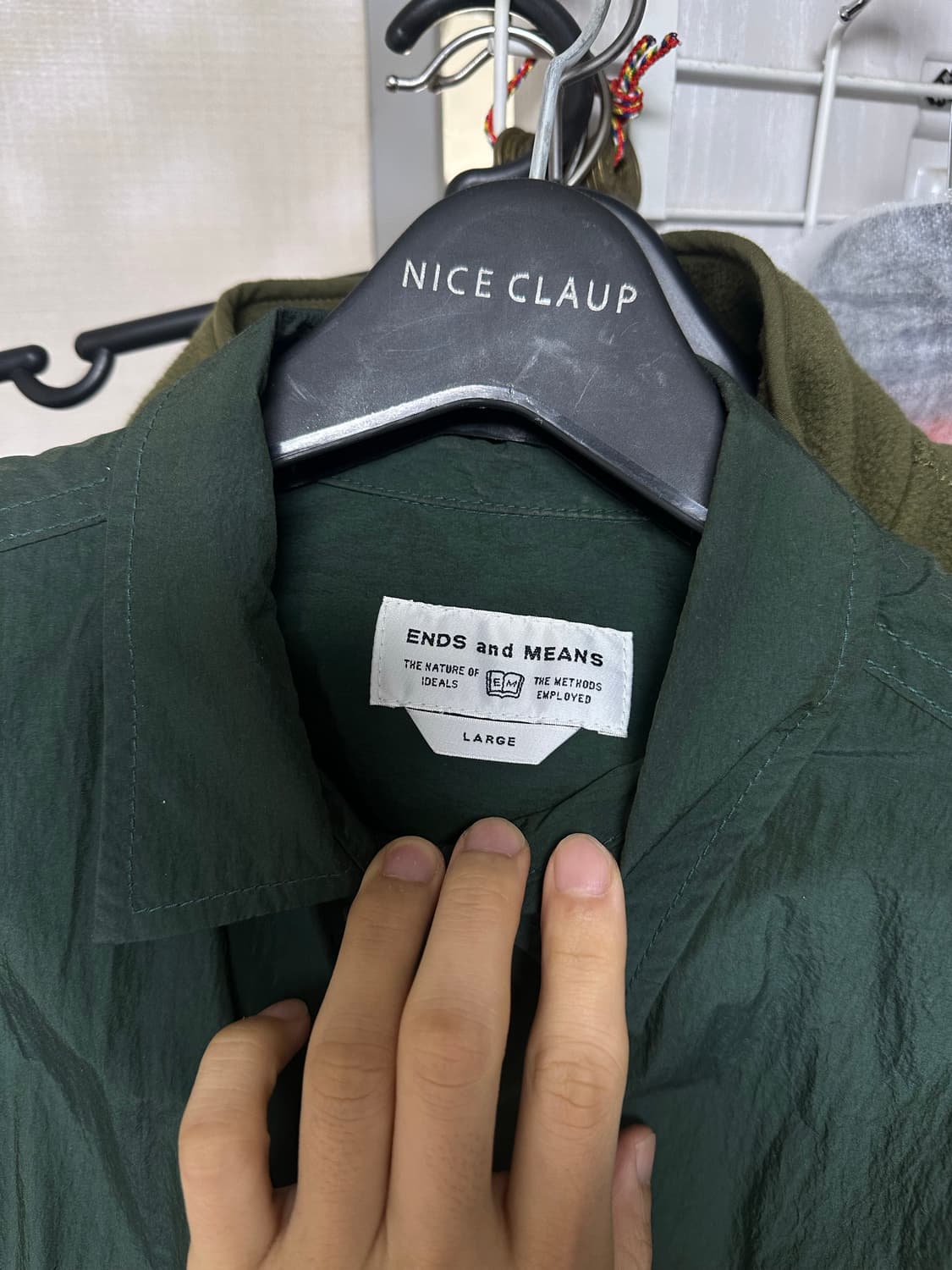 Ends and means 라이크자켓 그린 L사이즈 상품이미지2