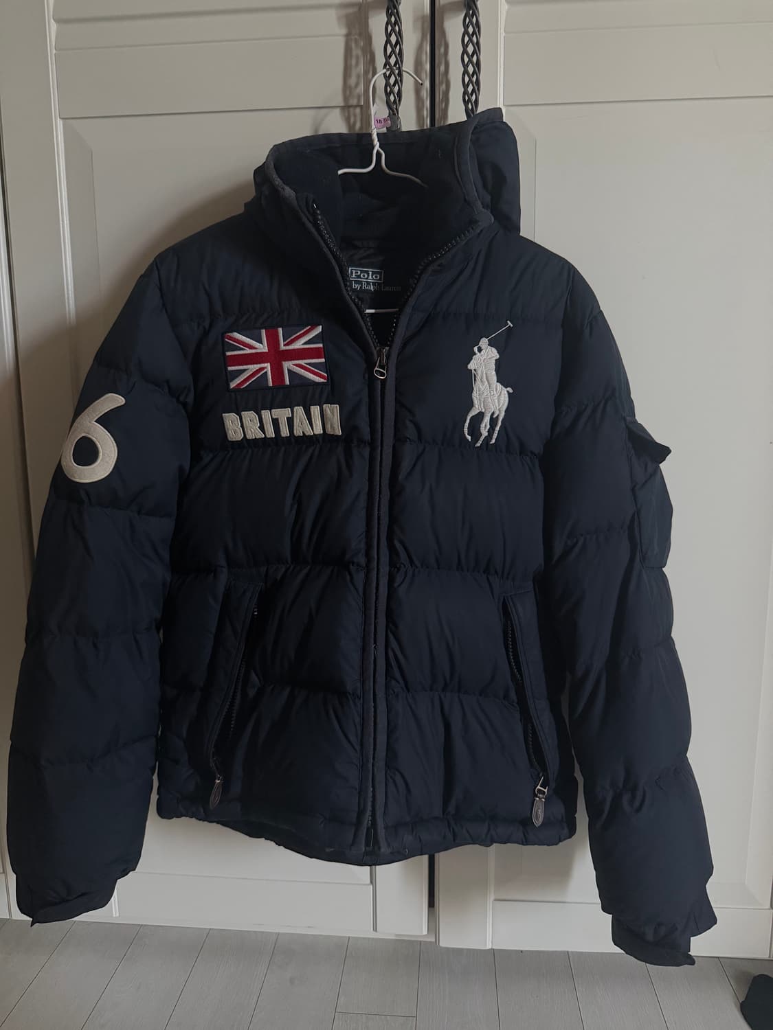 폴로 랄프로렌 빅포니 패딩 네이비 M 상품이미지1