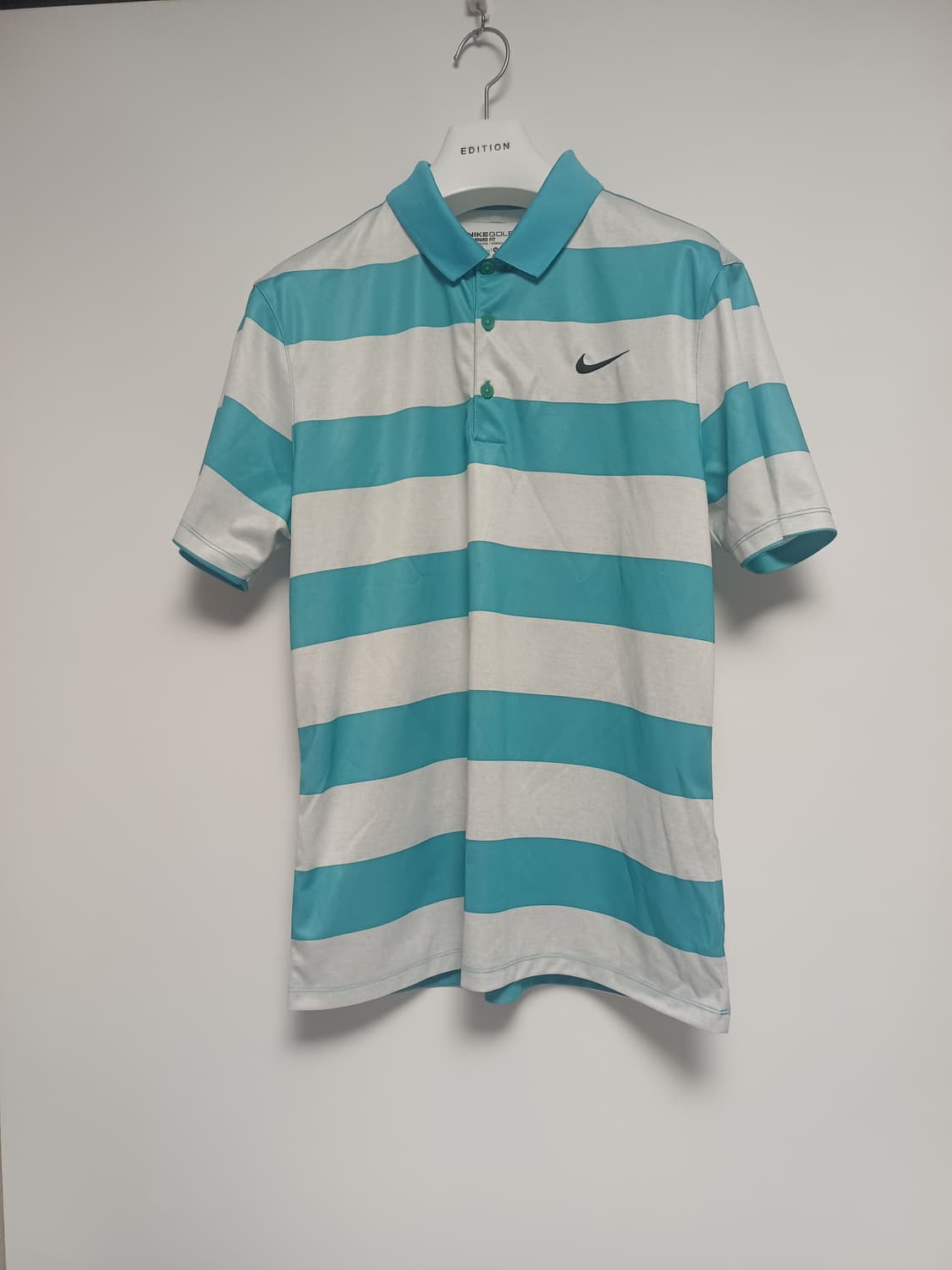 나이키 골프(Nike Golf) 드라이핏 스트라이프 폴로 셔츠 민트 M 상품이미지1