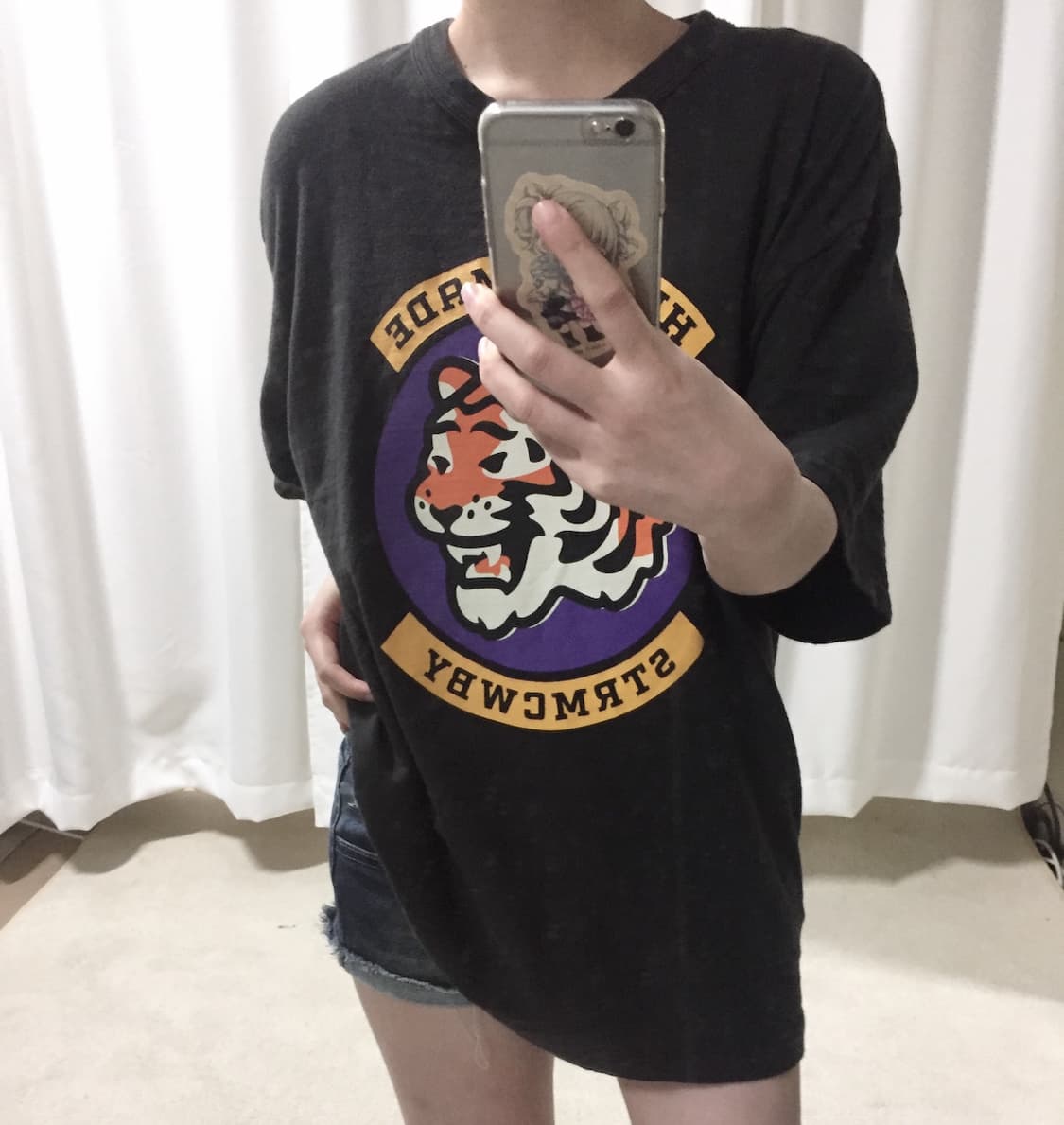 휴먼메이드 타이거 호랑이 블랙 반팔 티셔츠 상품이미지1