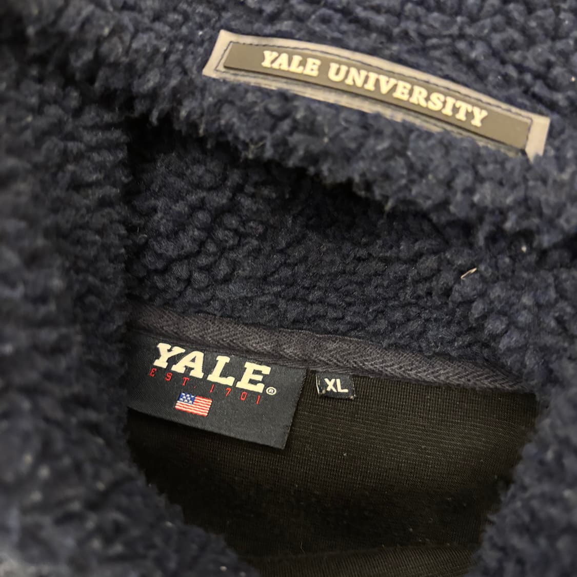 예일 빅로고 뽀글이 후리스 후드티 상품이미지3