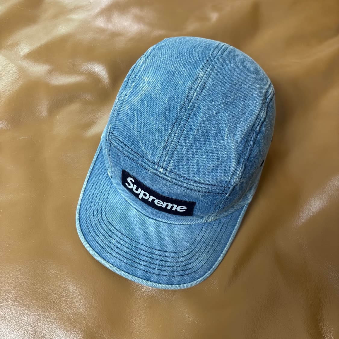 슈프림 캠프캡 모자 박스로고 23fw 데님 상품이미지6