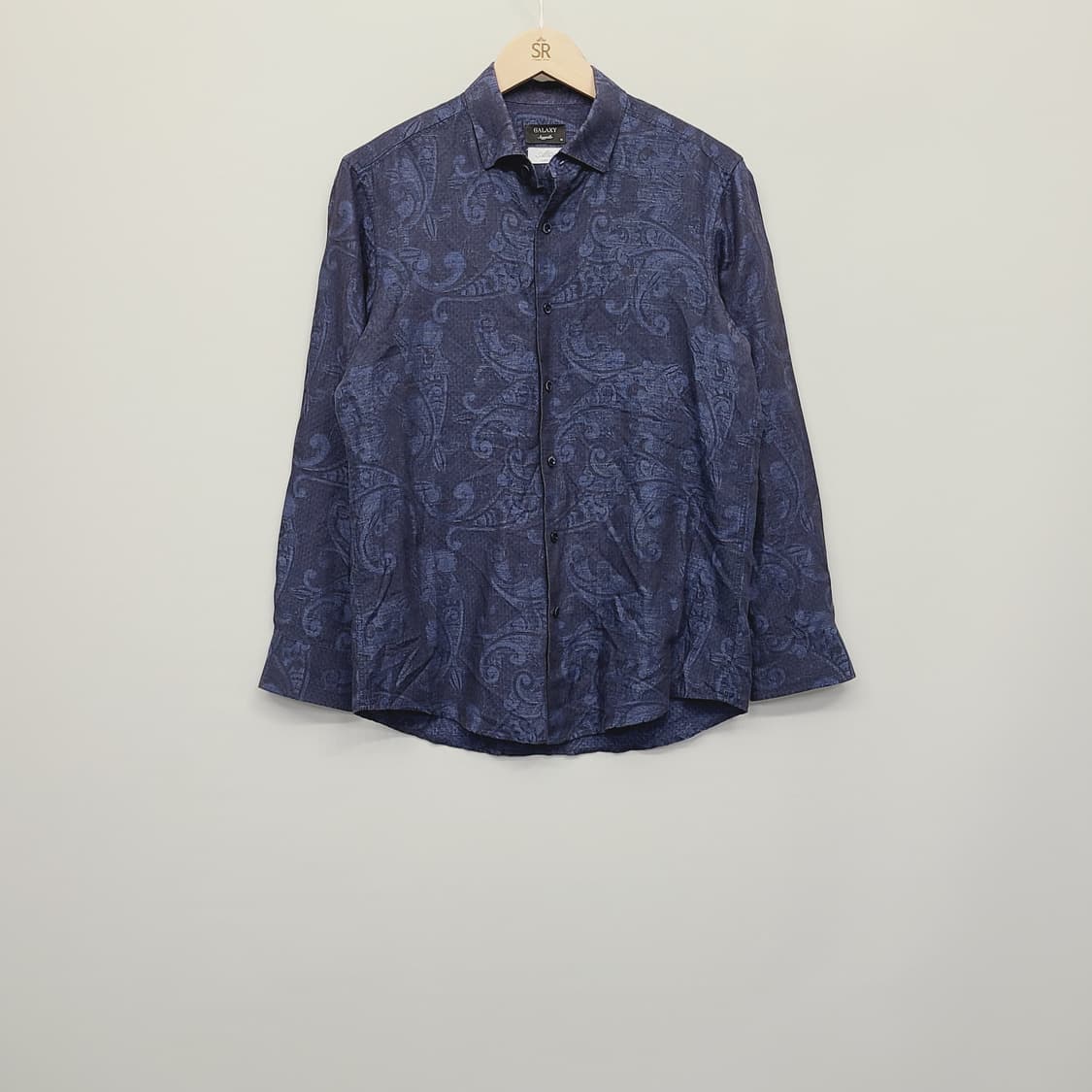 갤럭시 수젤로 알비니 린넨 페이즐리 셔츠 95 상품이미지2