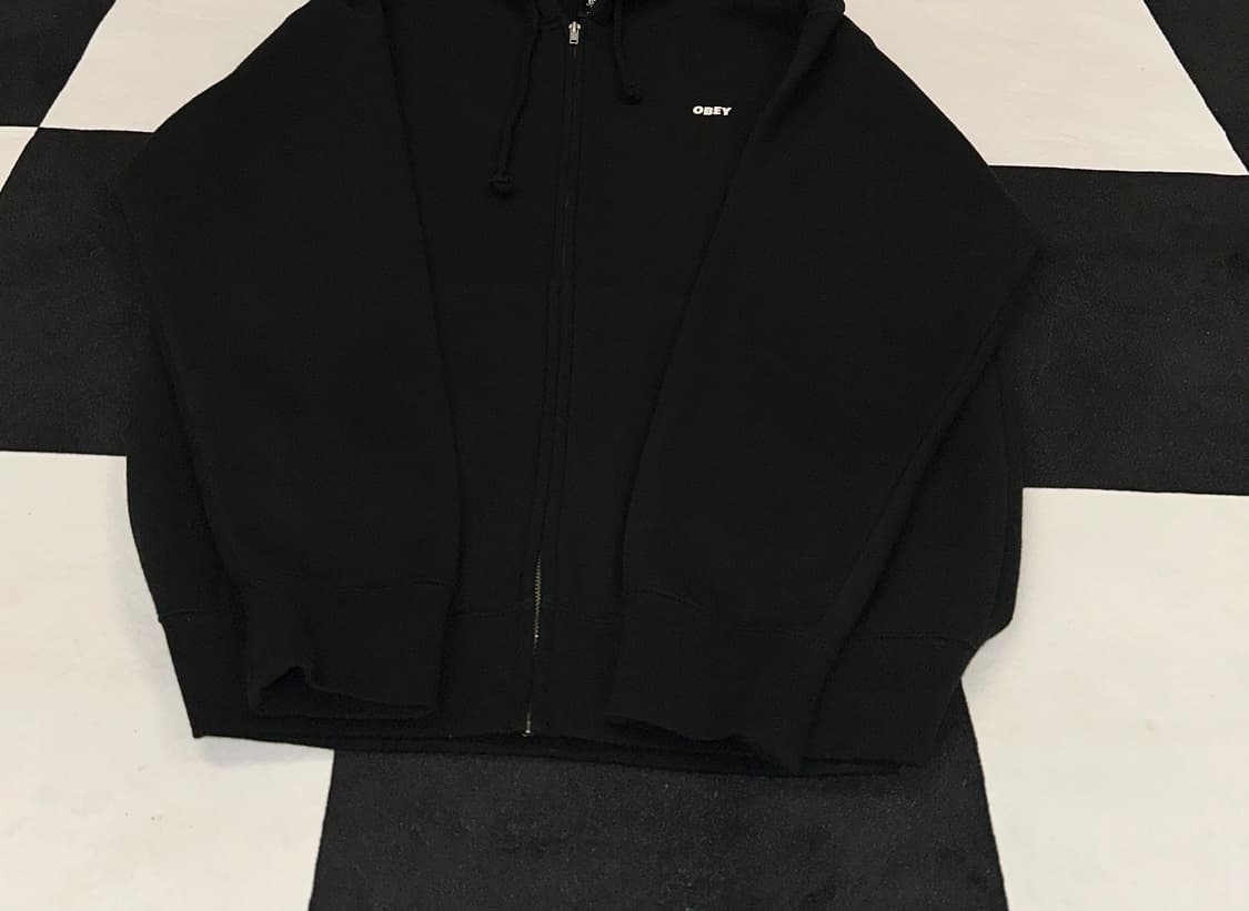 오베이 블랙 풀오버 후드집업 95-100 상품이미지7